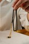 Silver Gold Tassel Design Cutout Model Crimped Amber Prayer Beads - 5