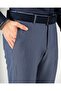 Slim Fit Bel Detailed Trousers Indigo T20008-13 - 4