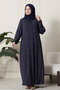 Women's Plus Size Square Neck Hijab Dress - 4