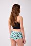 Cotton Lycra Printed Boyshort Set of 3 Women's Panties Patterned Mint - 3