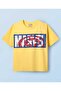 Single Jersey Knit Half Drop Shoulder Sleeve T-Shirts Avengers Graphics Pack of 2 - Yellow & White - 4