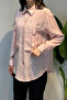 Shirt with Two Front Pockets and Buckle Detail 191 Pink - 3