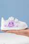 Purple Cute Anime Printed Girls' Sneakers with Bands - 3