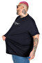 Mode XL Large Size T-Shirt Bıs the Boston Waffle U26000 Dark Blue - 4