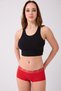 Cotton Lycra Printed Boyshort Set of 3 Women's Panties Red - 5