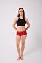 Cotton Lycra Printed Boyshort Set of 3 Women's Panties Patterned Red - 7