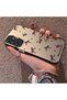 Samsung Galaxy M34 Compatible High-Quality Brown Bow and Dot Printed Case