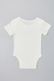3 Pack Solid Bodysuits with Short Sleeves - 3