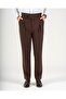 Slim Fit Bel Detailed Buckle Pants Brown T20037-03 - 3