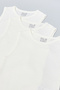 3 Pack Solid Sleeveless Bodysuits - 4