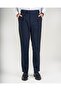 Slim Fit Pants with Belt Detail, Navy Blue T14918