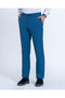 Slim Fit Bel Detailed Trousers Indigo T14064 - 3