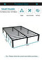 Metal Bed Frame: Simple, heavy-duty single platform with under-bed storage.