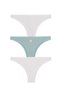 Berrak Women's 3-Piece Brazilian Panties Set 95% Cotton Flexible Comfortable Underwear - 2