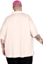 Mode XL Large Size Shirt with Lapel Collar and Short Sleeves U26380 Beige - 4