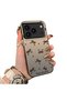 iPhone 17 Pro Max Compatible High-Quality Brown Bow and Dot Printed Case - 2