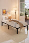 Metal Bed Frame: Simple, heavy-duty single platform with under-bed storage. - 6