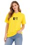 Unisex Oversize Yellow Printed T-Shirt 100% Cotton Best Aslan Streetwear Loose Men's Women's T-Shirt - 2