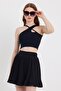 Woman's Strappy Crop Camisole Black - 3