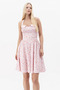 Halter Neck Floral Patterned Mini Dress - 3