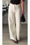 White tensl stone wide leg jeans - 8