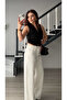 White tensl stone wide leg jeans - 5