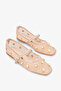 Aura Women's Beaded Ballerinas - Beige - 2