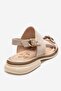 Cruel Beige Suede Genuine Leather Women's Sandals - 5