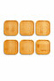 Set of 6 Square Bamboo Coasters 10 cm – Non-Slip, Durable, Stylish Design, Presentable - 5
