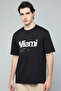 Typography Print T-Shirt with Crew Neck and Short Sleeves