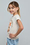 Graphic Print T-Shirt with Crew Neck and Short Sleeves - 5