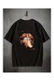 Arkada Lip Printed Oversize T-Shirt