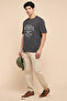 Solid Cargo Jeans with Button Closure - 2