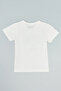 Printed T-Shirt with Crew Neck and Short Sleeves - 2