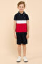 Color Block T-Shirt & Shorts Set - 7