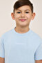 Embroidery Detail T-Shirt with Crew Neck and Short Sleeves - 6