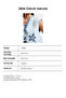 Women's Denim Color T-12S6-99 Embroidery Detailed Crop Fit Design Denim Vest - 5