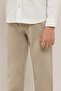 Solid Straight Fit Pants with Button Closure - 3