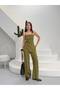 Premium Strappy Blouse and Wide-Leg Pants Stylish Two-Piece Set