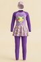 Girls' Long Sleeve Swimsuit Set with Skirt and Bottoms 4-13 Years 12590N
