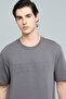 Embossed Print T-Shirt with Crew Neck and Short Sleeves - 6