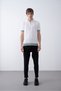 Knitwear Polo Collar T-Shirt - Premium Ribbed Detail - 4