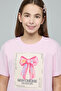Graphic Print T-Shirt with Crew Neck and Short Sleeves - 4