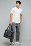 Textured Polo T-Shirt with Short Sleeves - 2