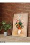 Colorful Flowers in a Vase One Piece Wooden Framed Painting