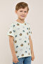 Printed T-Shirt with Crew Neck and Short Sleeves - 4