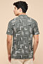 Patterned Polo T-Shirt with Short Sleeves - 6