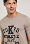 Typography Print T-Shirt with Crew Neck and Short Sleeves - 3
