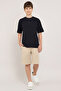 Print Detail T-Shirt With Crew Neck and Short Sleeves - 3
