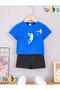 Pota and Basketball Player Printed T-Shirt Shorts Summer Children's Set